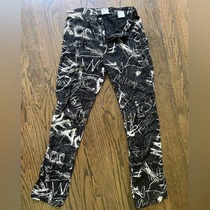 Moschino cotton graphic pants
